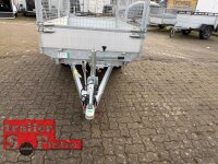 EDUARD 3116 -GD- 3 Seitenkipper, Auffahrschienen, Bordwände 30cm -2700kg- E & H-Pumpe - Lfh: 63cm -195/50R13 mit EDUARD 3116 - Laubgitter pendelbar - 70cm hoch