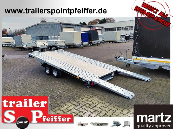martz GT KIPPBAR 4020 3000 KG Autotrailer / Autotransporter - kippbar - 100 KM/H - VOLLAUSSTATTUNG