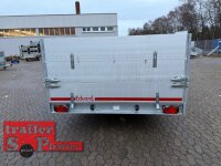 EDUARD 5022 -GD- Hochlader, kippbar, Rampen, Bordwände 30cm -3500kg- E-Pumpe - Lfh: 63cm -195/50R13 mit ALU Aufsatzbordwände 5022 - 70 cm hoch