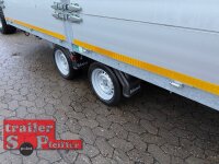 EDUARD 5022 -GD- Hochlader, kippbar, Rampen, Bordwände 30cm -3500kg- E-Pumpe - Lfh: 63cm -195/50R13 mit ALU Aufsatzbordwände 5022 - 70 cm hoch - Hochplane SP-Line