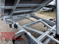 DK-ST 3718/35 E Stahl Dreiseitenkipper mit E-Pumpe und Nothandpumpe mit Stahl - Kastenaufsatz