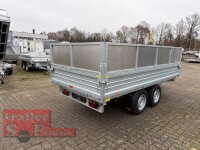 DK-ST 3718/35 E Stahl Dreiseitenkipper mit E-Pumpe und Nothandpumpe mit Stahl - Kastenaufsatz