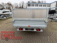 DK-ST 3718/35 E Stahl Dreiseitenkipper mit E-Pumpe und Nothandpumpe mit Stahl - Kastenaufsatz