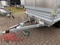 DK-ST 3718/35 E Stahl Dreiseitenkipper mit E-Pumpe und Nothandpumpe mit Stahl - Kastenaufsatz