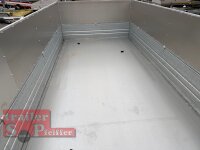 DK-ST 3718/35 E Stahl Dreiseitenkipper mit E-Pumpe und Nothandpumpe mit Stahl - Kastenaufsatz