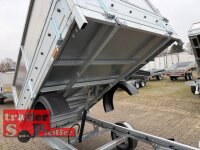 martz KIPPER 250 C S 1,5T Rückwärtskipper 250 x 150 ALU Wände Handpumpe mit Stahl Kastenaufsatz