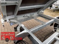ABVERKAUF I Böckmann DK-AL 3218/35 E Alu - Dreiseitenkipper mit E-Pumpe und Nothandpumpe mit Stahl Kastenaufsatz