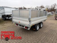 ABVERKAUF I Böckmann DK-AL 3218/35 E Alu - Dreiseitenkipper mit E-Pumpe und Nothandpumpe mit Stahl Kastenaufsatz