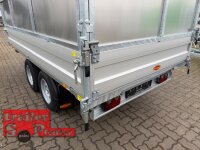 ABVERKAUF I Böckmann DK-AL 3218/35 E Alu - Dreiseitenkipper mit E-Pumpe und Nothandpumpe mit Stahl Kastenaufsatz