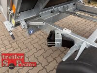 Böckmann DK-AL 3218/35 E Alu - Dreiseitenkipper mit E-Pumpe und Nothandpumpe mit Stahl Kastenaufsatz