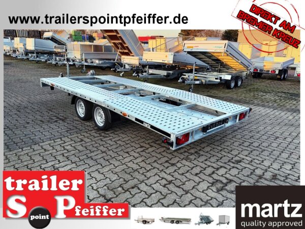 GT UNIDECK PLUS 450/2 S 2,7T LOHR - hinten abgeknickt - Rampen 2,5m  - Winde - Automatikstützrad