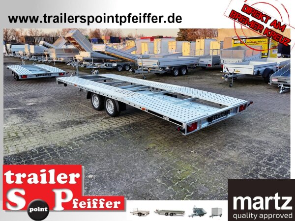 GT UNIDECK PLUS 550/2 S 3,0T LOHR - hinten abgeknickt - Rampen 2,5m  - Winde - Automatikstützrad