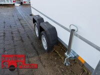 B-Ware / martz KARGO 300/2 - 750 KG Tandem Plywood Kofferanhänger  - ungebremst mit Zurrleisten - Heckstützen - 100 KM/H