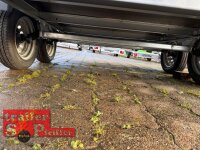 martz KARGO 300/2 - 750 KG Tandem Plywood Kofferanhänger  - ungebremst mit Zurrleisten - Heckstützen - 100 KM/H