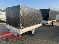Aussteller - EDUARD 2514 -UE- Hochlader, Bordwände 30cm -0750kg- Lfh: 56cm -195/55R10 mit Hochplane ÖKO N-Line Stahl - Gestell - Giebeldach 130