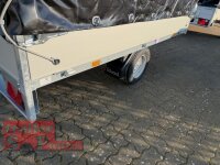 Aussteller - EDUARD 2514 -UE- Hochlader, Bordwände 30cm -0750kg- Lfh: 56cm -195/55R10 mit Hochplane ÖKO N-Line Stahl - Gestell - Giebeldach 130