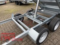 HUMBAUR HUK 273117 I 314 x 175 I 2700 KG I Rückwärtskipper mit Handpumpe mit ALU Aufsatzbordwänden 30 cm