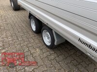 HUMBAUR HUK 273117 I 314 x 175 I 2700 KG I Rückwärtskipper mit Handpumpe mit ALU Aufsatzbordwänden 30 cm