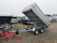 HUMBAUR HUK 273117 I 314 x 175 I 2700 KG I Rückwärtskipper mit Handpumpe mit ALU Aufsatzbordwänden 30 cm