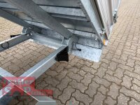 HUMBAUR HUK 152715 I 268 x 150 I 1500 KG I Rückwärtskipper mit Handpumpe mit ALU Aufsatzbordwänden 30 cm