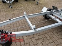 HUMBAUR HUK 152715 I 268 x 150 I 1500 KG I Rückwärtskipper mit Handpumpe mit ALU Aufsatzbordwänden 35 cm