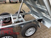 HUMBAUR HUK 202715 I 268 x 150 I 2000 KG I Rückwärtskipper mit Handpumpe mit ALU Aufsatzbordwänden 30 cm