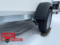 HUMBAUR HK 133015-18P FlexZurr - Kofferanhänger 1300 KG Zurrleisten - Heckstützen - 100 KM/H - AKTION