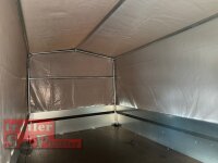 Aussteller / HUMBAUR Steely 750 kg ungebremst 205 x 109 mit Plane & Spriegel, LH 1000