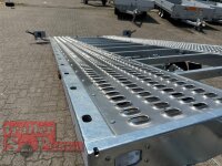 Aussteller /  Lorries PLI30-4521 - 3000 kg kippbarer leichter Autotransporter mit ALU Standschienen