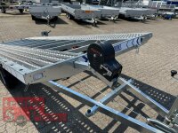 Aussteller /  Lorries PLI30-4521 - 3000 kg kippbarer leichter Autotransporter mit ALU Standschienen