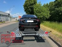 Lorries PLI30-5021 - 3000 kg kippbarer leichter Autotransporter mit ALU Standschienen