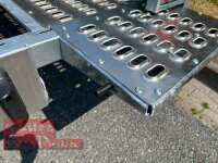 Lorries PLI30-5021 - 3000 kg kippbarer leichter Autotransporter mit ALU Standschienen