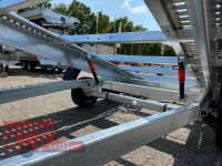 Lorries PLI30-5021 - 3000 kg kippbarer leichter Autotransporter mit ALU Standschienen