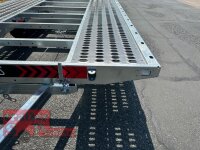Lorries PLI30-5021 - 3000 kg kippbarer leichter Autotransporter mit ALU Standschienen