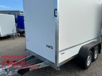 Aussteller / martz KARGO 300 C 2T Plywood Kofferanhänger  - Tandem gebremst mit Zurrleisten - Heckstützen