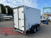Aussteller / martz KARGO 300 C 2T Plywood Kofferanhänger  - Tandem gebremst mit Zurrleisten - Heckstützen