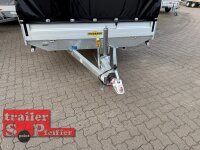 HUMBAUR HN 304121 Hochlader ALU 3000 kg - 410 x 210 - 195/55R10 mit Hochplane SP-Line - Schiebeplane - ÖKO Schräge