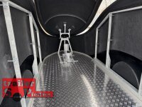 ABVERKAUF /  LORGANO Aero T - GfK Anhänger 1000 kg gebremst schwarz 3280 x 1335 x 1580 geschlossener Motorradanhänger Auffahrrampe abschließbar -Alu Boden - 100 km/h