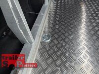 ABVERKAUF /  LORGANO Aero T - GfK Anhänger 1000 kg gebremst schwarz 3280 x 1335 x 1580 geschlossener Motorradanhänger Auffahrrampe abschließbar -Alu Boden - 100 km/h