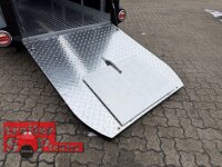 ABVERKAUF /  LORGANO Aero T - GfK Anhänger 1000 kg gebremst schwarz 3280 x 1335 x 1580 geschlossener Motorradanhänger Auffahrrampe abschließbar -Alu Boden - 100 km/h