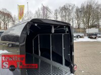 ABVERKAUF /  LORGANO Aero T - GfK Anhänger 1000 kg gebremst schwarz 3280 x 1335 x 1580 geschlossener Motorradanhänger Auffahrrampe abschließbar -Alu Boden - 100 km/h