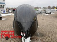 ABVERKAUF /  LORGANO Aero T - GfK Anhänger 1000 kg gebremst schwarz 3280 x 1335 x 1580 geschlossener Motorradanhänger Auffahrrampe abschließbar -Alu Boden - 100 km/h