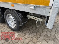 EDUARD 2615 -GD- Heckkipper, Auffahrrampen, Stützen, Bordwände 30cm -2500kg- H-Pumpe - Lfh: 72cm -165R13 mit Stahl - Kastenaufsatz (NB)  Flachplane und Staukiste