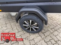 Brenderup 1205 SUB 750 LIMITED BLACK EDITION " Der neue Kippi " - ALU Felgen - LED Beleuchtung - SCHWARZ mit Kastenaufsatz