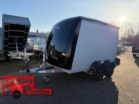 Böckmann KT-PB-AL 3018/27 M F ALU Kofferanhänger mit Polyesterbug - Tür / Rampe Kombination - Seitentür - Designpaket