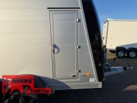 Böckmann KT-PB-AL 3018/27 M F ALU Kofferanhänger mit Polyesterbug - Tür / Rampe Kombination - Seitentür - Designpaket