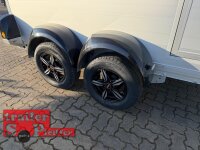 Böckmann KT-PB-AL 3018/27 M F ALU Kofferanhänger mit Polyesterbug - Tür / Rampe Kombination - Seitentür - Designpaket