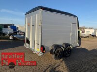 Böckmann KT-PB-AL 3018/27 M F ALU Kofferanhänger mit Polyesterbug - Tür / Rampe Kombination - Seitentür - Designpaket