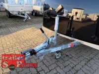 Böckmann KT-PB-AL 4018/27 M F ALU Kofferanhänger mit Polyesterbug - Tür / Rampe Kombination - Seitentür - Designpaket