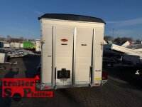 Böckmann KT-PB-AL 4018/27 M F ALU Kofferanhänger mit Polyesterbug - Tür / Rampe Kombination - Seitentür - Designpaket
